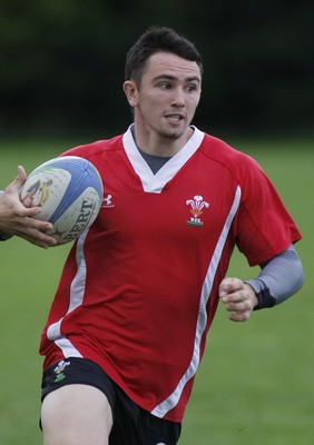 07.09.10 Wales 7's Commonwealth Training Squad -  Kristian Phillips in action during squad training at RAF Halten. 