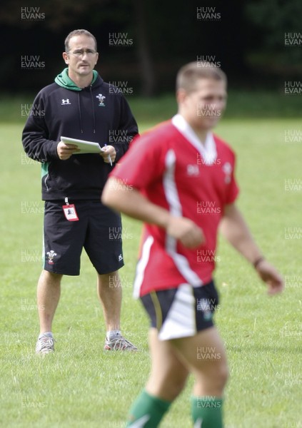 07.09.10 Wales 7's Commonwealth Training Squad -  Paul John oversee's squad training at RAF Halten. 