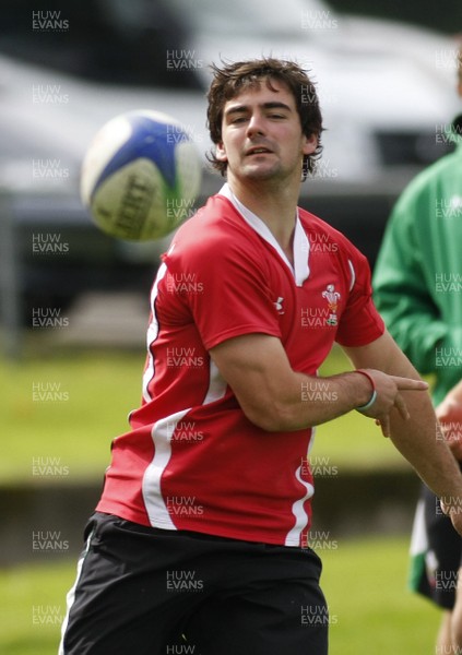 07.09.10 Wales 7's Commonwealth Training Squad -  Adam Hughes in action during squad training at RAF Halten. 