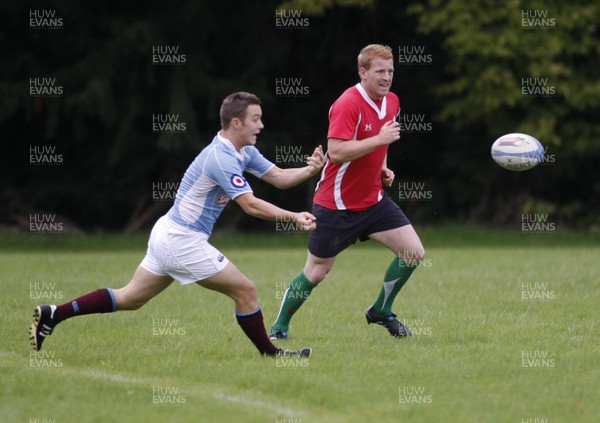 07.09.10 Wales 7's Commonwealth Training Squad -  Lloyd Phillips runs through defensive drills with The RAF 7's team during squad training at RAF Halten.  