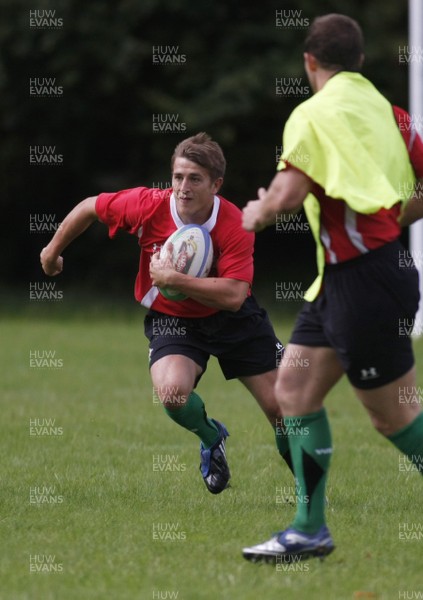 07.09.10 Wales 7's Commonwealth Training Squad -  Lee Rees in action during squad training at RAF Halten. 