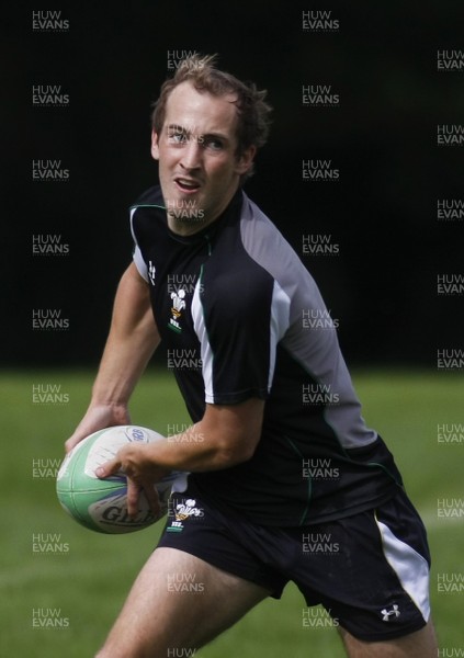 07.09.10 Wales 7's Commonwealth Training Squad -  Lee Williams in action during squad training at RAF Halten. 