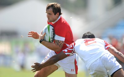11.10.10 - Wales v Tonga - Commonwealth Games Sevens Delhi 2010 -  Rhys Shellard of Wales. 
