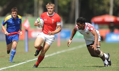 11.10.10 - Wales v Tonga - Commonwealth Games Sevens Delhi 2010 -  Tom Prydie of Wales. 