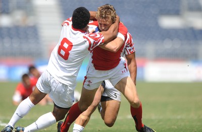 11.10.10 - Wales v Tonga - Commonwealth Games Sevens Delhi 2010 -  Tom Prydie of Wales. 