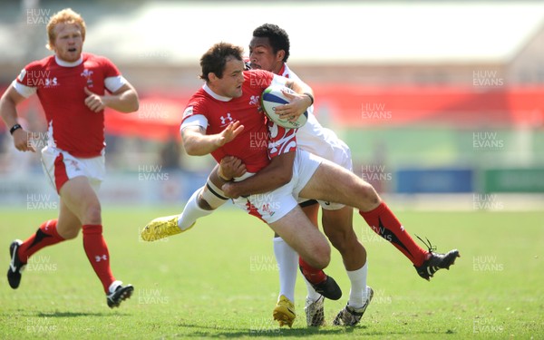 11.10.10 - Wales v Tonga - Commonwealth Games Sevens Delhi 2010 -  Rhys Shellard of Wales. 