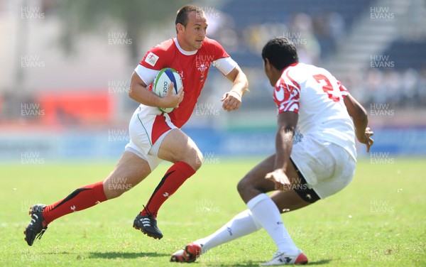 11.10.10 - Wales v Tonga - Commonwealth Games Sevens Delhi 2010 -  Gareth Davies of Wales. 
