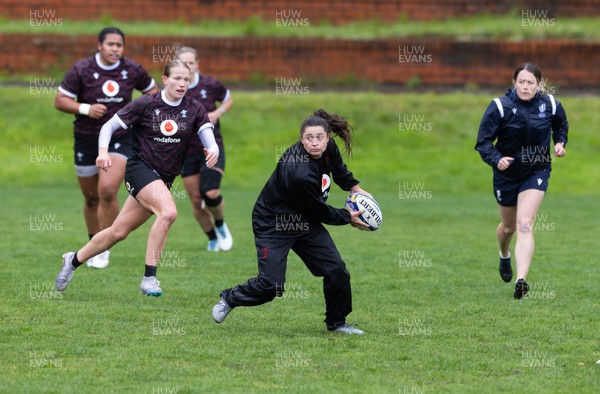 171023 - Wales Women and France Women combined training session - Robyn Wilkins during a combined training session against France Women ahead of their first matches in WXV1