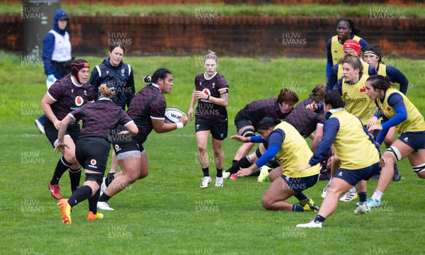 171023 - Wales Women and France Women combined training session - Sisilia Tuipulotu during a combined training session against France Women ahead of their first matches in WXV1