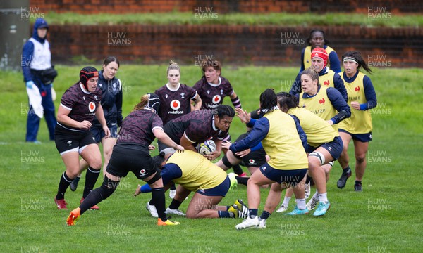 171023 - Wales Women and France Women combined training session - Sisilia Tuipulotu during a combined training session against France Women ahead of their first matches in WXV1