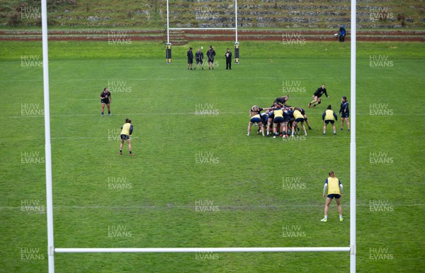 171023 - Wales Women and France Women combined training session - The Welsh coaching team of Mike Hill, Shaun Connor, Ioan Cunningham and Catrina Nicholas-McLaughlin look on during a combined training session at Rugby League Park in Wellington against France Women ahead of their first matches in WXV1
