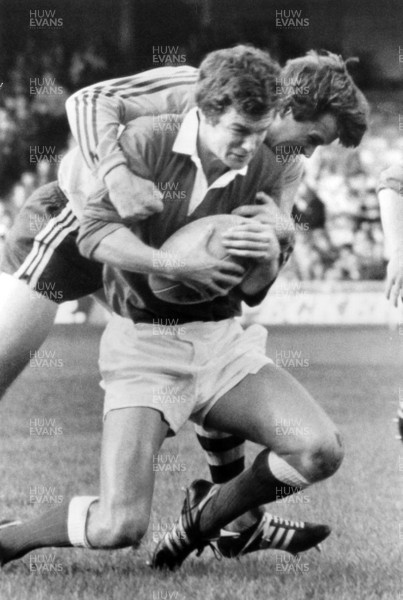 311081 - Wales B v Australia -Wales fullback Mark Wyatt is caught in possession 