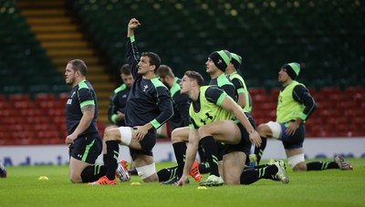 071114 - Wales Captains Run, Cardiff -Wales' Sam Warburton during the Captains Run at the Millennium Stadium ahead of the game against Australia