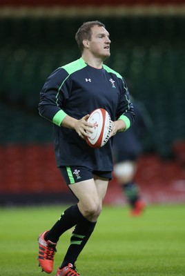 071114 - Wales Captains Run, Cardiff -Wales' Gethin Jenkins during the Captains Run at the Millennium Stadium ahead of the game against Australia