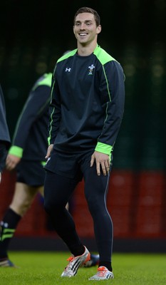 071114 - Wales Captains Run - George North during training