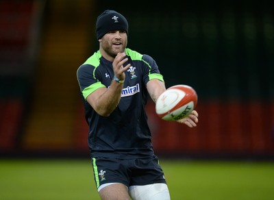 071114 - Wales Captains Run - Jamie Roberts during training