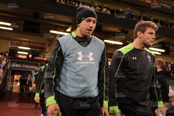 130315 - Wales Captains Run - Justin Tipuric and Dan Biggar during training