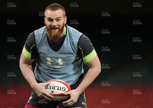 130315 - Wales Captains Run - Jake Ball during training