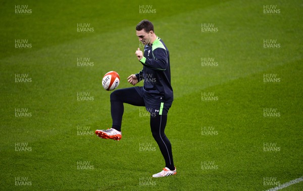 130315 - Wales Rugby Training -George North during training