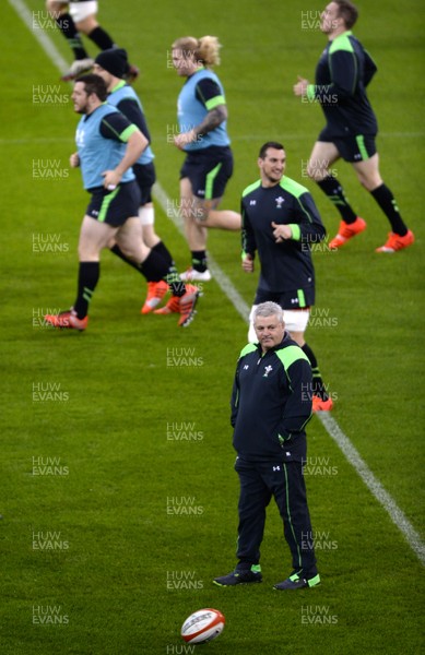 130315 - Wales Rugby Training -Warren Gatland during training