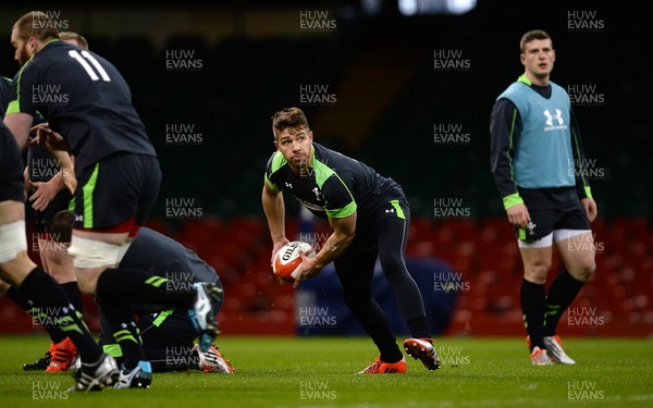 130315 - Wales Rugby Training -Rhys Webb during training