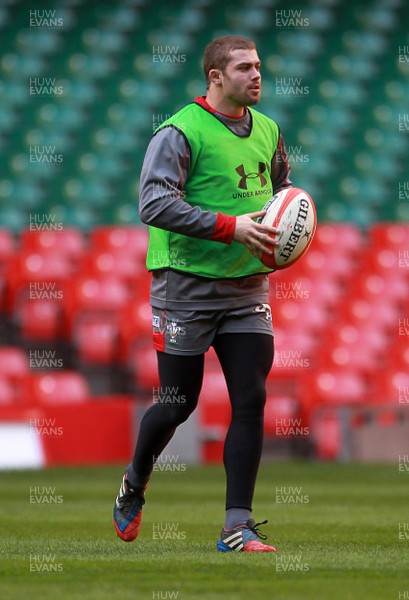 200214 - Wales Captains Run - Leigh Halfpenny