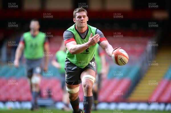 200214 - Wales Rugby Training -Dan Lydiate during training