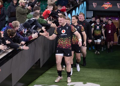 200226 - Wales Captain’s run - Dewi Lake of Wales during Captain’s run ahead of their Six Nations match against Scotland