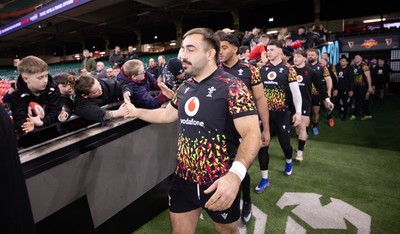 200226 - Wales Captain’s run - Liam Belcher during Captain’s run ahead of their Six Nations match against Scotland