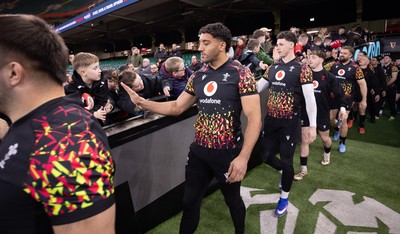 200226 - Wales Captain’s run - Gabriel Hamer-Webb of Wales during Captain’s run ahead of their Six Nations match against Scotland