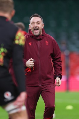 200226 - Wales Captain’s run - Wales assistant coach Matt Sherratt during Captain’s run ahead of their Six Nations match against Scotland