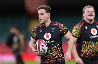 200226 - Wales Captain’s run - Kieran Hardy of Wales during Captain’s run ahead of their Six Nations match against Scotland