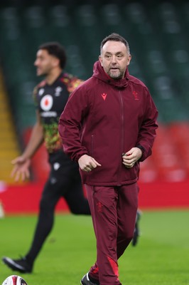 200226 - Wales Captain’s run - Wales assistant coach Matt Sherratt during Captain’s run ahead of their Six Nations match against Scotland