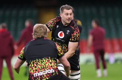 200226 - Wales Captain’s run - Ben Carter of Wales during Captain’s run ahead of their Six Nations match against Scotland