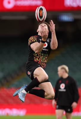 200226 - Wales Captain’s run - Gabriel Hamer-Webb of Wales during Captain’s run ahead of their Six Nations match against Scotland