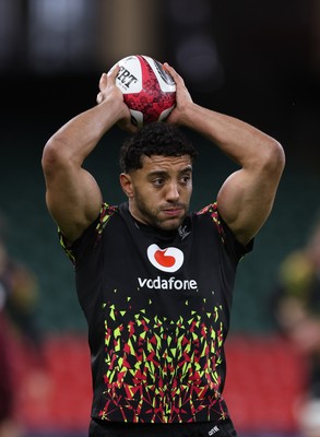 200226 - Wales Captain’s run - Gabriel Hamer-Webb of Wales during Captain’s run ahead of their Six Nations match against Scotland