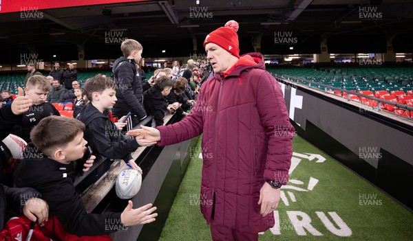 200226 - Wales Captain’s run - Wales head coach Steve Tandy during Captain’s run ahead of their Six Nations match against Scotland