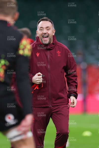 200226 - Wales Captain’s run - Wales assistant coach Matt Sherratt during Captain’s run ahead of their Six Nations match against Scotland