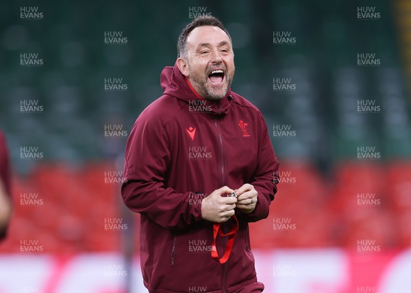 200226 - Wales Captain’s run - Wales assistant coach Matt Sherratt during Captain’s run ahead of their Six Nations match against Scotland