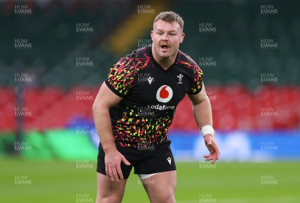 200226 - Wales Captain’s run - Dewi Lake of Wales during Captain’s run ahead of their Six Nations match against Scotland