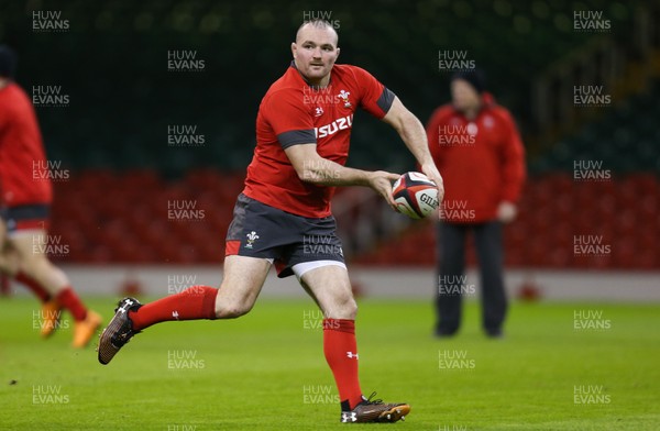 291119 - Wales Captains Run, Principality Stadium -  Ken Owens of Wales during Captains Run ahead of their match against the Barbarians
