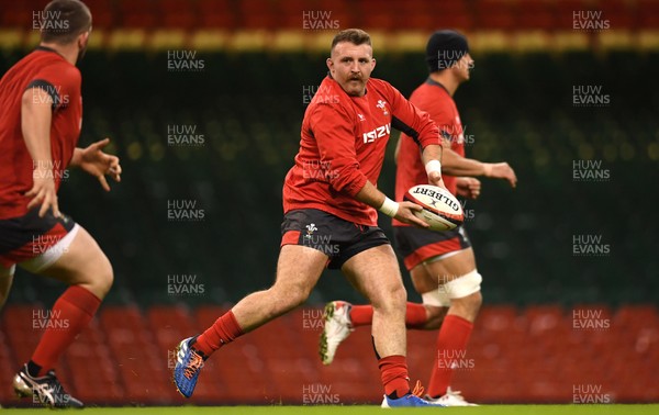 291119 - Wales Rugby Training - Dillon Lewis during training