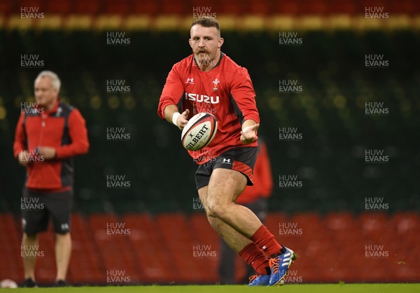 291119 - Wales Rugby Training - Dillon Lewis during training