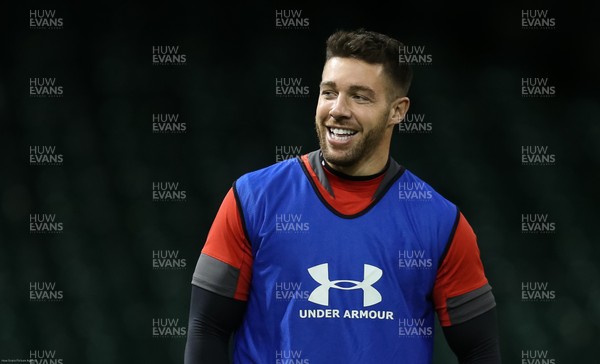 310120 - Wales Captain's Run, Principality Stadium - Rhys Webb of Wales during training ahead of the opening Guinness Six Nations match against Italy