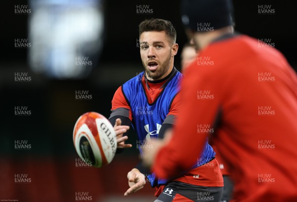 310120 - Wales Captain's Run, Principality Stadium - Rhys Webb of Wales during training ahead of the opening Guinness Six Nations match against Italy