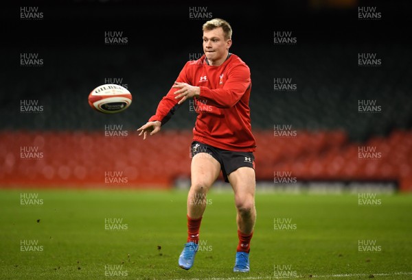 310120 - Wales Rugby Training - Nick Tompkins during training