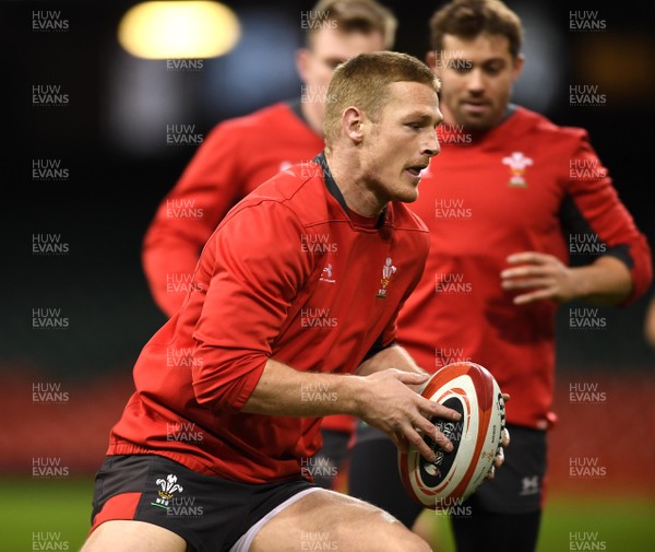 310120 - Wales Rugby Training - Johnny McNicholl during training