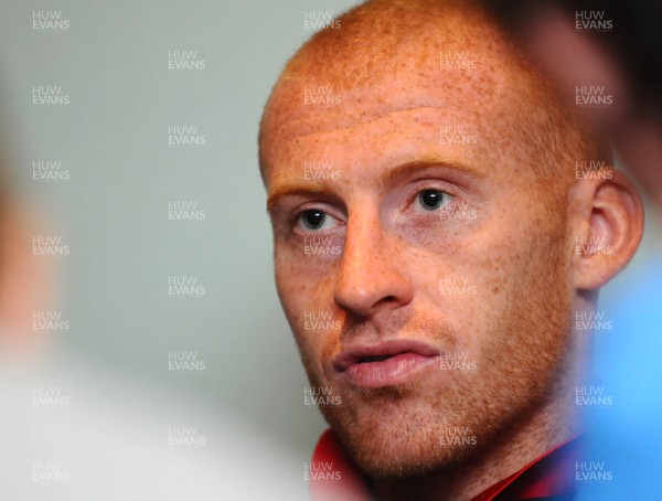 27.08.09 - Wales Football James Collins speaks to the media ahead of his sides match against Russia on Wednesday (9th) 