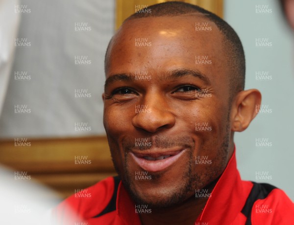 27.08.09 - Wales Football Danny Gabbidon speaks to the media ahead of his sides match against Russia on Wednesday (9th) 