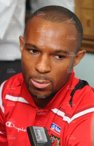 27.08.09 - Wales Football Danny Gabbidon speaks to the media ahead of his sides match against Russia on Wednesday (9th) 